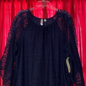 Dress Tacera woman navy blue 2X